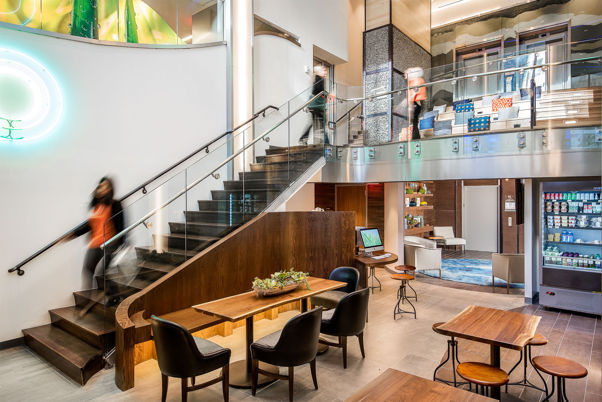 Cork and Kale restaurant interior architectural photograph